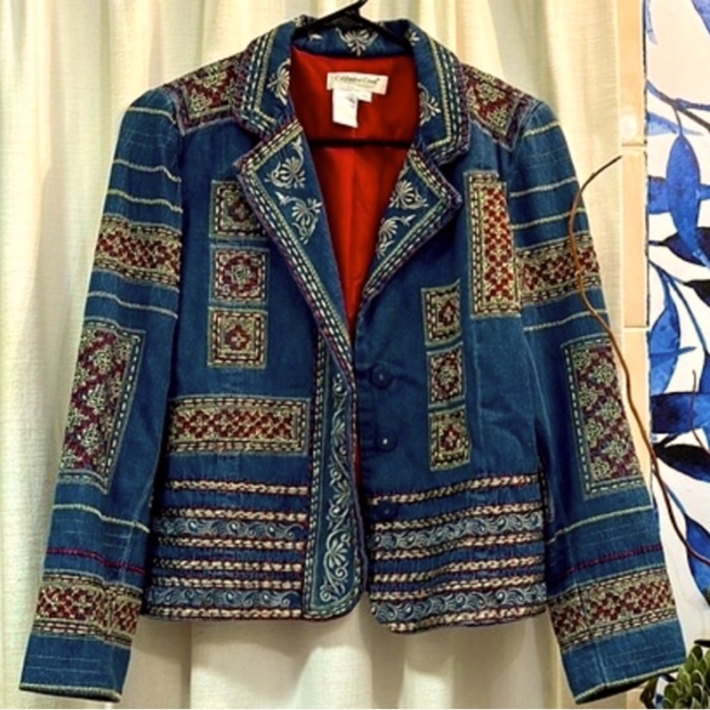 🖤Coldwater Creek‎ Embroidered jacket